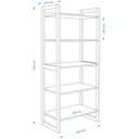 Ver imagem 3 de Kit Quarto Infantil Mesa com 4 Cadeiras e 1 Prateleira 150cm 1 Estante 75cm Colore