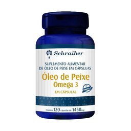 Óleo Peixe Omega 3 1000mg 120 Cápsulas Schraiber - 1