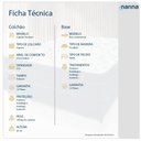 Ver imagem 4 de Cama Box Branca + Colchão Solteiro King Castelar Branco Espuma D33 Bordado 96x203x57cm