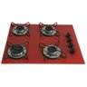 Cooktop 4bocas Ultra Chama 127/220v Marmo Vermelho - 2