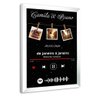 Quadro Personalizado com Foto e Música Casal em Moldura Caixa Tacolado Papel de Parede Moldura Caixa - 2