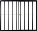 Ver imagem 1 de Vitro de Aluminio 2 Folhas com Grade Linha Leve:1,00 X 1,50/preto