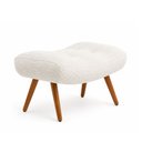 Ver imagem 7 de Kit Poltrona com Puff Lira Fixo Bouclé Off White - Sallar Home