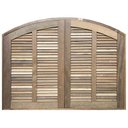 Ver imagem 2 de Janela de Abrir / Abrir em Arco de Madeira Itaúba Batentes de 10 Cm-1.40 (l) X 1.20 (a)