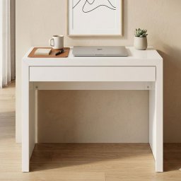 Escrivaninha Mesa Escritório com ME4107 1 Gaveta 90cm Branco - 7 Escrivaninha Mesa Escritório com ME4107 1 Gaveta 90cm Branco - 7