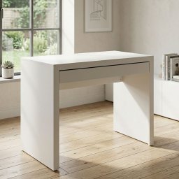 Escrivaninha Mesa Escritório com ME4107 1 Gaveta 90cm Branco - 1 Escrivaninha Mesa Escritório com ME4107 1 Gaveta 90cm Branco - 1