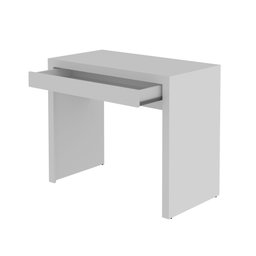 Escrivaninha Mesa Escritório com ME4107 1 Gaveta 90cm Branco - 5