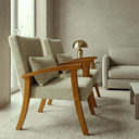 Ver imagem 2 de Kit 2 Poltrona Jade Boucle Almofada Estofada Sala de Estar Moderna Decorativa:marfim