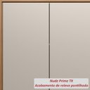 Ver imagem 6 de Guarda Roupa Casal 4 Portas Atore Nogueira Nude Prime Tx Demartez