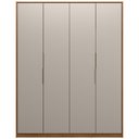 Ver imagem 7 de Guarda Roupa Casal 4 Portas Atore Nogueira Nude Prime Tx Demartez