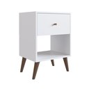 Ver imagem 2 de Mesa de Cabeceira 1 Gaveta Re001 Placa e Ponto Cor: Branco