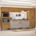 Ver imagem 1 de Cozinha Completa Berlim com Armário e Balcão 3,35m Ipê Cristalo Decibal