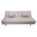 Ver mais imagens de Sofá Cama Silver 3 Lugares Reclinável 1,92 Material Sintético Bege - Star Confort