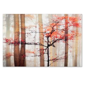 Quadro Decorativo Natiureza Outono, Tela em Canvas  Horizontal ideal para ambiente de Sala de estar