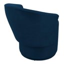 Ver imagem 6 de Poltrona Orgânica Living Mavi Fixa Veludo Azul Marinho - Desk Design