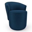 Ver imagem 1 de Poltrona Orgânica Living Mavi Fixa Veludo Azul Marinho - Desk Design