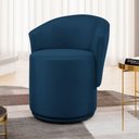 Ver imagem 2 de Poltrona Orgânica Living Mavi Fixa Veludo Azul Marinho - Desk Design