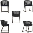 Ver imagem 5 de Mesa com 4 Cadeiras e Noronha Estofado 12 Trama Original Preto