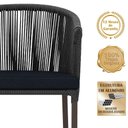 Ver imagem 3 de Mesa com 4 Cadeiras e Noronha Estofado 12 Trama Original Preto