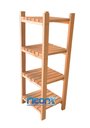 Ver imagem 2 de Estante Modular 4 Prateleiras Madeira Maciça 90x34x30 Cm Neonx:osmocolor Transparente