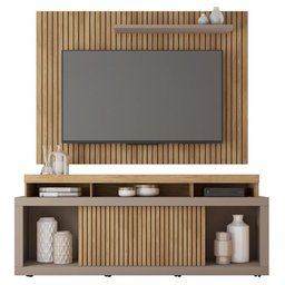 Rack E Painel Para TV até 70 Polegadas Marrom Aegon Caemmun - 4 Rack E Painel Para TV até 70 Polegadas Marrom Aegon Caemmun - 4