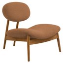 Ver imagem 1 de Poltrona Decorativa Yves Base Madeira Castanho Terracota - Nexta Casa