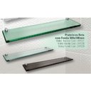 Ver imagem 2 de Prateleira Reta C/ Suporte Fenda 50x10 Cm - 8mm - Fume