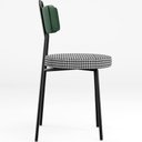 Ver imagem 7 de Kit 04 Cadeiras Decorativa Estofada Sala Jantar Barcelona L02 Facto Verde Musgo Pied Poule