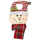 Ver imagem 1 de Decoração Enfeite Natal Boneco Neve Vermelho Árvore de Natal 25cm