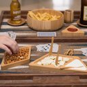 Ver imagem 5 de Kit 6 Mini Garfos de Bambu Petiscos Coquetel 2x9cm Plasvale Natural Essence