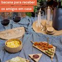 Ver imagem 6 de Kit 6 Mini Garfos de Bambu Petiscos Coquetel 2x9cm Plasvale Natural Essence