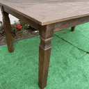 Ver imagem 6 de Mesa Madeira de Demolição Retangular 2m X 1m Escura Maciça Sudeste Rústico