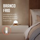 Ver imagem 3 de Kit 2 Abajur de Mesa Moderno Dama Dourado com Globo Fosco e Lâmpada Branco Frio