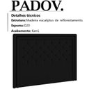 Ver imagem 3 de Cabeceira Casal 140 cm Padov Veludo SL 944 Peer