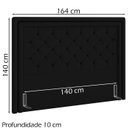 Ver imagem 4 de Cabeceira Casal 140 cm Padov Veludo SL 944 Peer