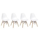 Ver imagem 1 de Conjunto 4 Cadeiras Eiffel Infantil – Branco