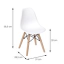 Ver imagem 2 de Conjunto 4 Cadeiras Eiffel Infantil – Branco