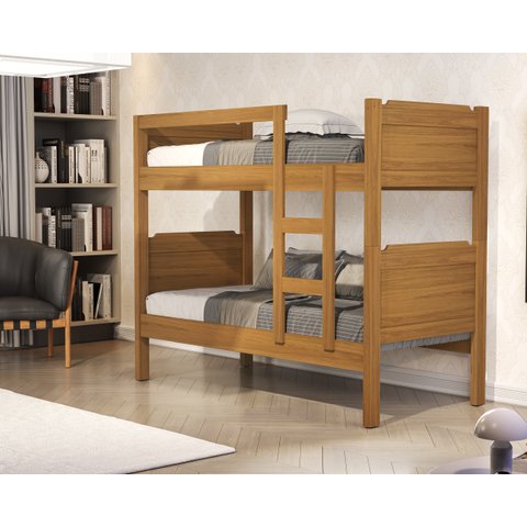 Beliche De Solteiro com Escada 100% MDF Star Várias Cores: Nature