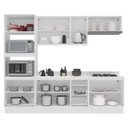 Ver imagem 4 de Armário de Cozinha Modulada Completa 5 Peças 270cm com Tampo 250073 Meena Politorno Móveis
