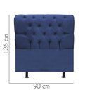 Ver imagem 2 de Cabeceira para Cama Box Solteiro 90 Cm Paris:azul