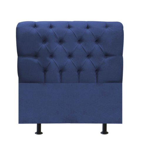 Cabeceira para Cama Box Solteiro 90 Cm Paris:azul