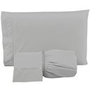 Ver imagem 1 de Jogo de Cama Lençol Queen 3 Pçs Percal 400 Fios Ponto Palito