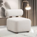 Ver imagem 2 de Poltrona Decorativa para Sala Helora Bouclê Cinza Claro E03 - D’Rossi