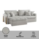 Ver imagem 5 de Sofá Cama Retrátil e Reclinável Lisboa 180cm Braço 10cm Meu Sofá Online