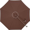 Ver imagem 4 de Ombrelone Lateral Grande Buzios 3m P/ Praia, Piscina, Jardim:marrom