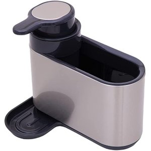 Dispensertergente Líquido e Porta Utens Inox Mimo