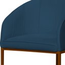 Ver imagem 3 de Poltrona Estilo Banqueta Decorativa Mia Tecido em Suede Base Metal Bronze - Estopar Poltrona Mia Sue