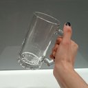 Ver mais imagens de Caneca de Vidro 500ml Transparente 15x8x8cm Café Chá Leite Chocolate Cappuccino