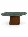Ver imagem 6 de Mesa de Jantar Oval Verde Guatemala 130x80cm Cone - Pau Ferro