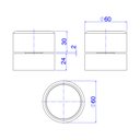 Ver imagem 3 de Acabamento Para Registro De Gaveta Deca You 4900.Bl104.Pq.Mt Redondo 1/2", 3/4" E 1" Black Matte